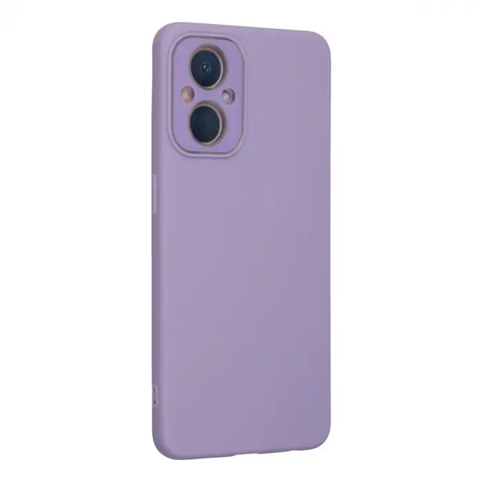 Oppo Reno 7 Lite Kılıf Lansman Glass Kapak - Lila