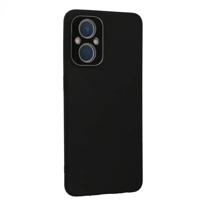 Oppo Reno 7 Lite Kılıf Lansman Glass Kapak - Siyah