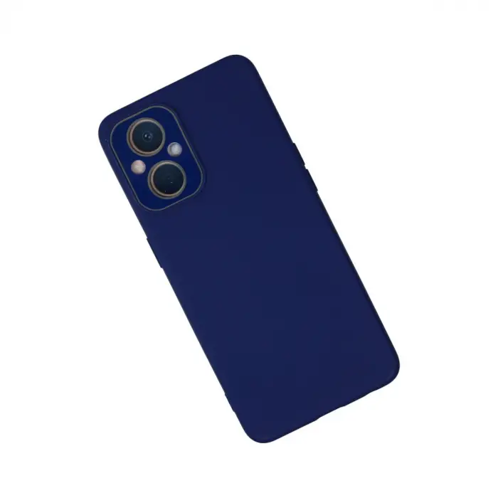 Oppo Reno 7 Lite Kılıf Lansman Glass Kapak - Sky Blue