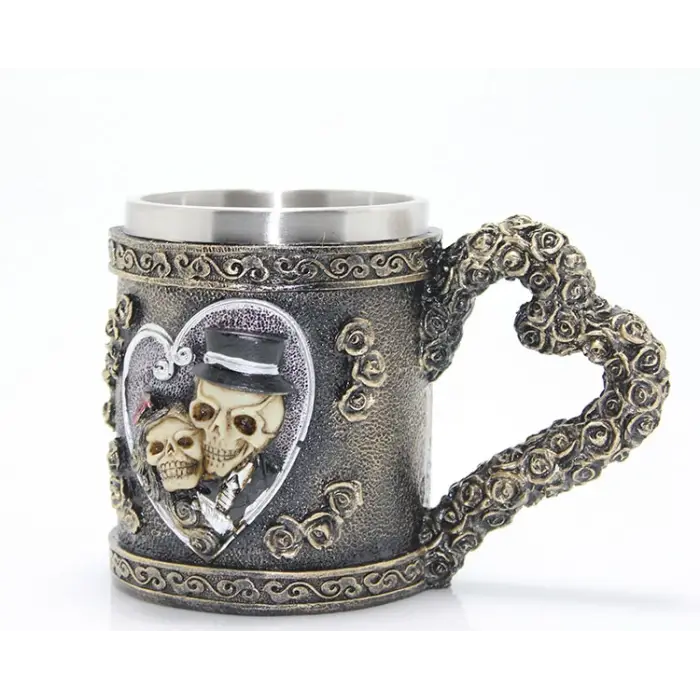 Paslanmaz Çelik Kalpli Kupa Bardak Alk1017