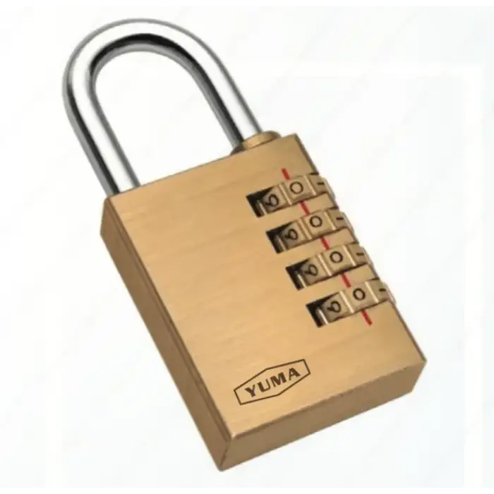 Pirinç Şifreli Asma Kilit - 3 Basamaklı 25mm