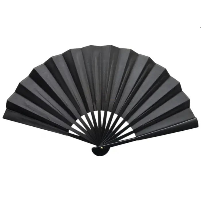 Plastik Kumaş Yelpaze 12li Siyah