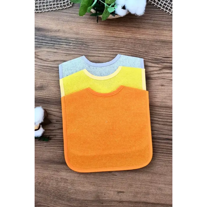 Pratik 3lü Sıvı Geçirmez Bebek Mama Önlüğü 0-18 Ay