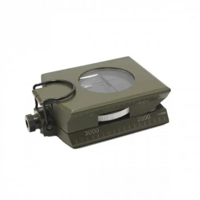 Prizmatik Suya Dayanıklı Işıltılı Pusula Ile Kılıfı Askeri Ordu Kamp Yürüyüş Seyahat Için Jeoloji Pusula