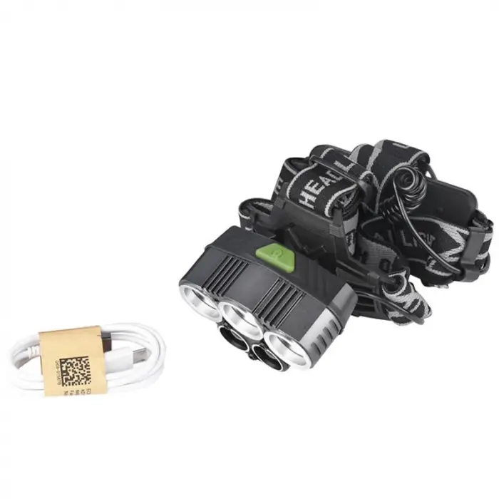Ps-016 Usb Şarj Edilebilir 3000 Lümen 5 Led T6 Şarjlı Profesyonel Kafa Lambası