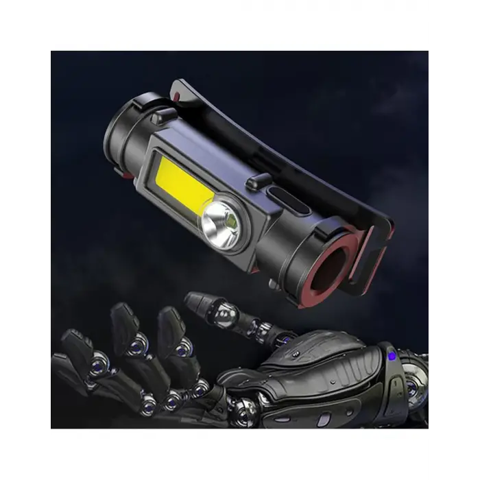 Ps-211 Şarjlı Mıknatıslı Lityum Lion Pilli Cob Led Kafa Lambası Çalışma Lambası