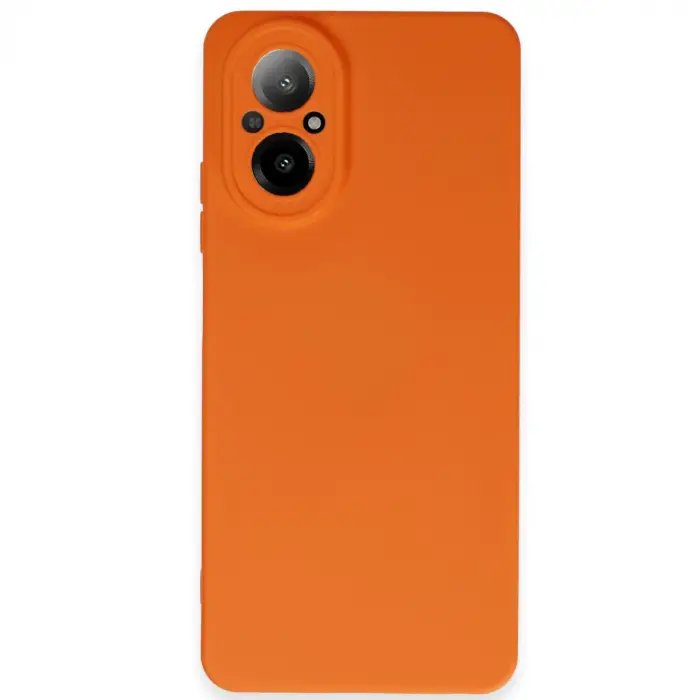 Realme 12 Lite Kılıf Nano İçi Kadife Silikon - Turuncu