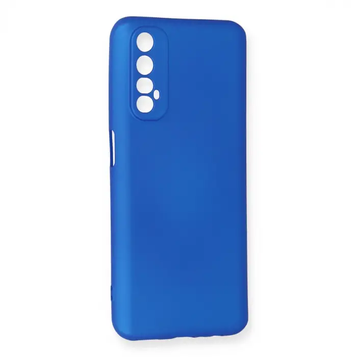 Realme 7 Kılıf First Silikon - Mavi