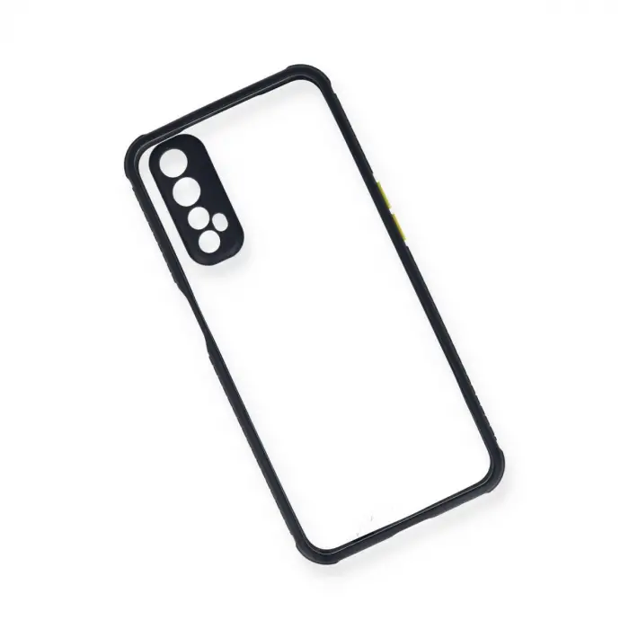 Realme 7 Kılıf Miami Şeffaf Silikon - Lacivert