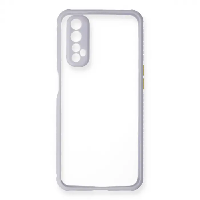 Realme 7 Kılıf Miami Şeffaf Silikon - Lila