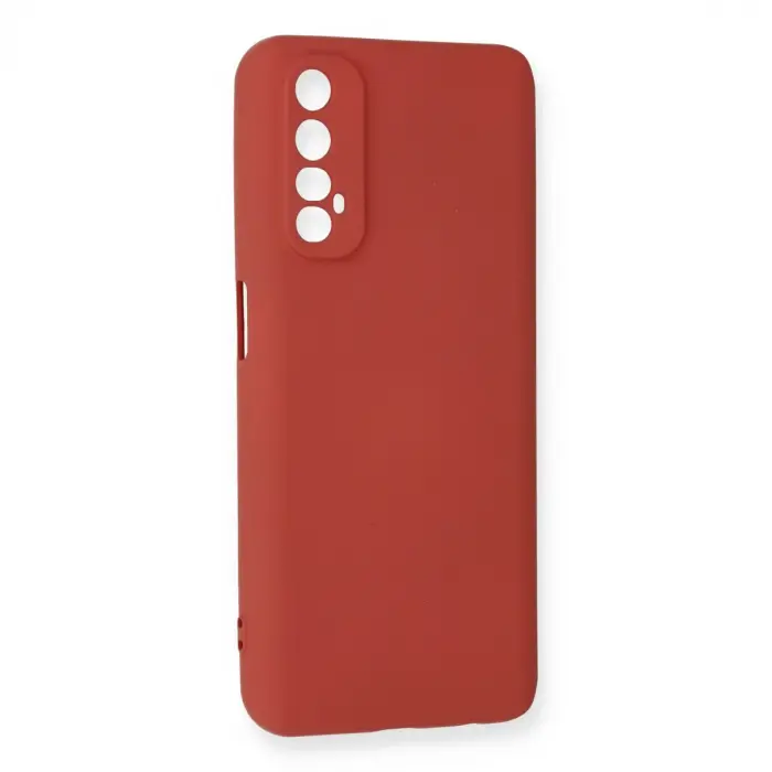 Realme 7 Kılıf Nano İçi Kadife Silikon - Kiremit
