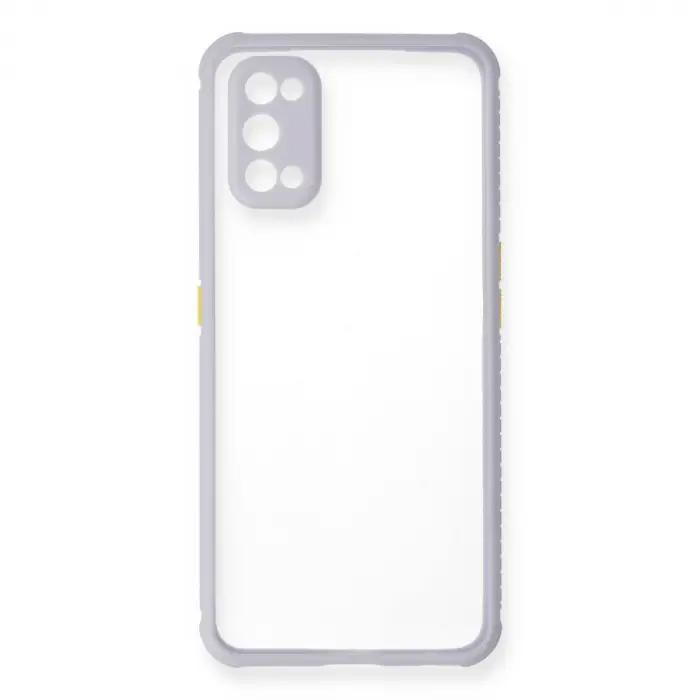 Realme 7 Pro Kılıf Miami Şeffaf Silikon - Lila