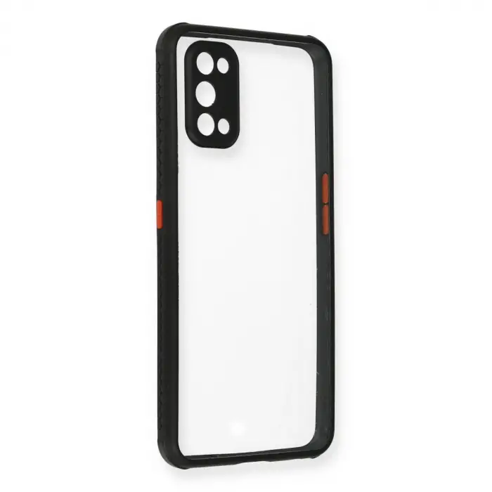 Realme 7 Pro Kılıf Miami Şeffaf Silikon - Siyah