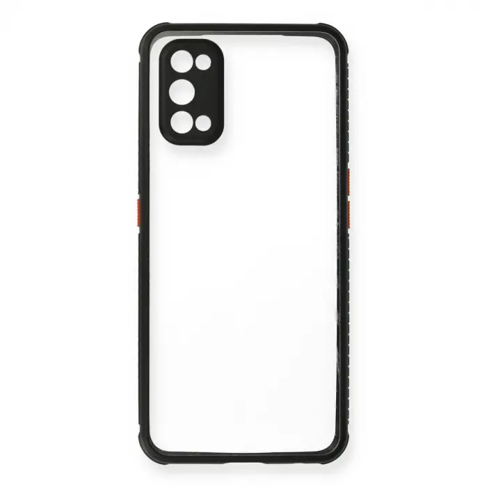 Realme 7 Pro Kılıf Miami Şeffaf Silikon - Siyah