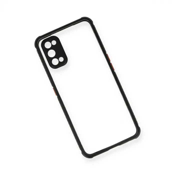 Realme 7 Pro Kılıf Miami Şeffaf Silikon - Siyah