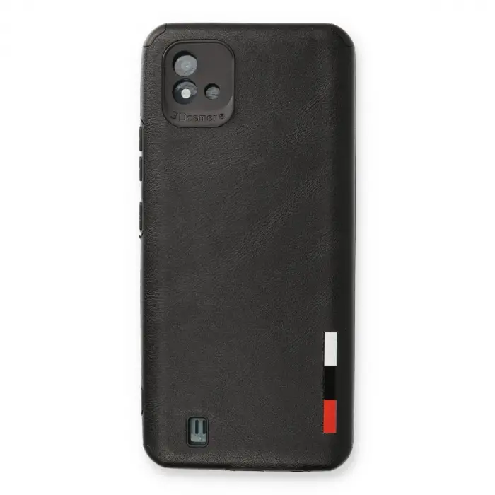 Realme C11 2021 Kılıf Loop Deri Silikon - Siyah