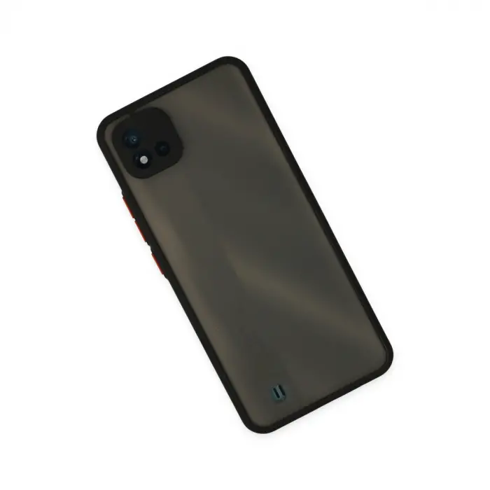 Realme C11 2021 Kılıf Montreal Silikon Kapak - Siyah