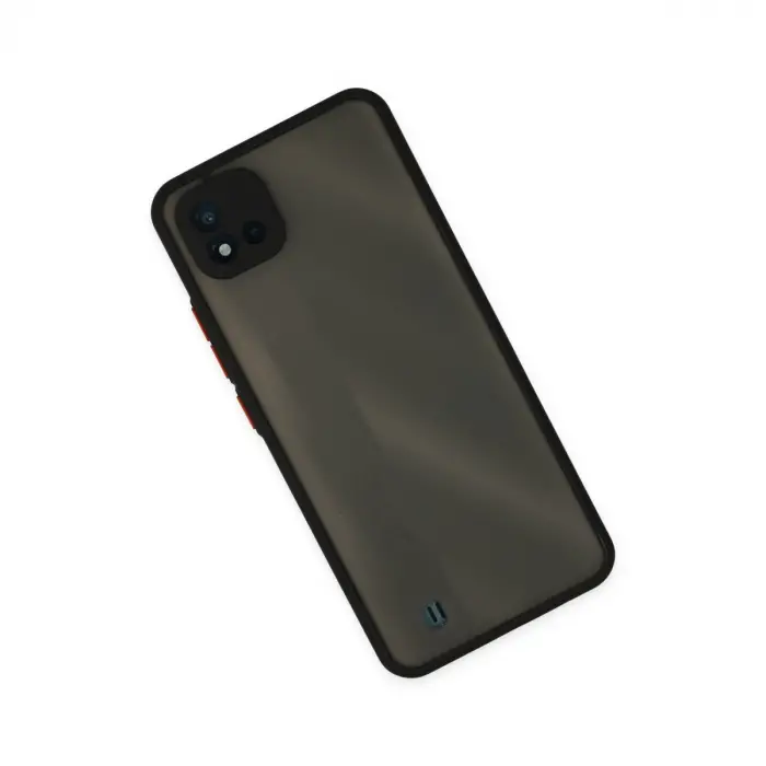 Realme C11 2021 Kılıf Montreal Silikon Kapak - Siyah