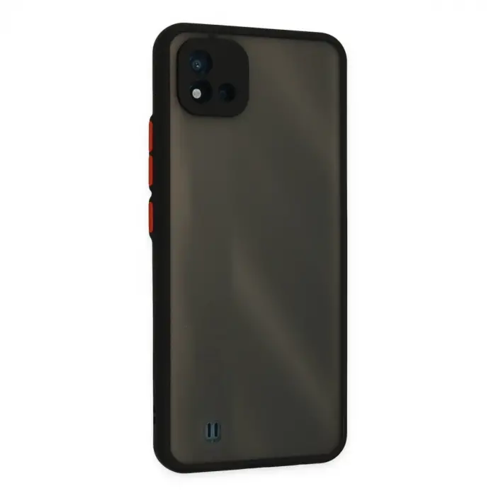 Realme C11 2021 Kılıf Montreal Silikon Kapak - Siyah