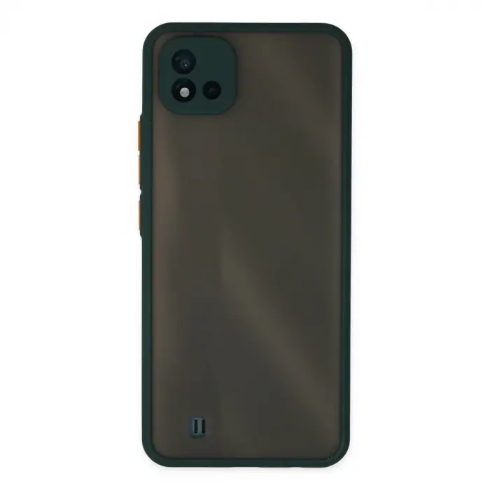 Realme C11 2021 Kılıf Montreal Silikon Kapak - Yeşil