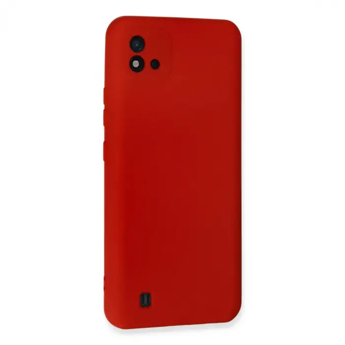 Realme C11 2021 Kılıf Nano İçi Kadife Silikon - Kırmızı
