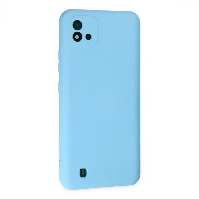 Realme C11 2021 Kılıf Nano İçi Kadife Silikon - Mavi