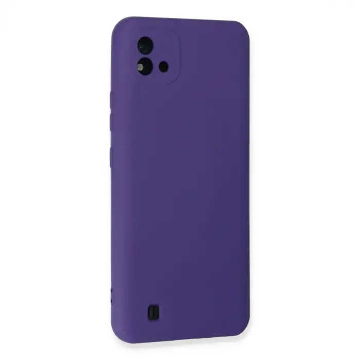 Realme C11 2021 Kılıf Nano İçi Kadife Silikon - Mor