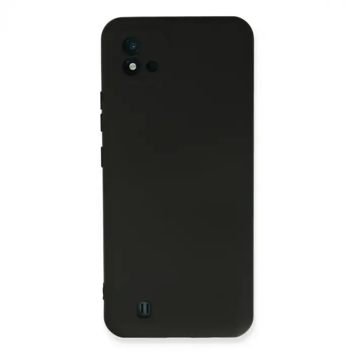 Realme C11 2021 Kılıf Nano İçi Kadife Silikon - Siyah