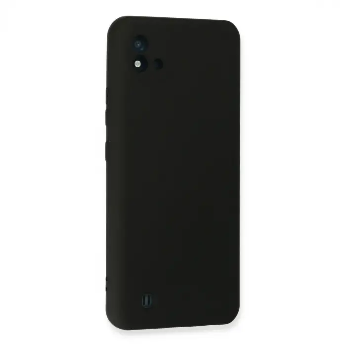 Realme C11 2021 Kılıf Nano İçi Kadife Silikon - Siyah