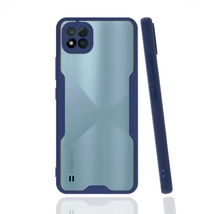 Realme C11 2021 Kılıf Platin Silikon - Lacivert