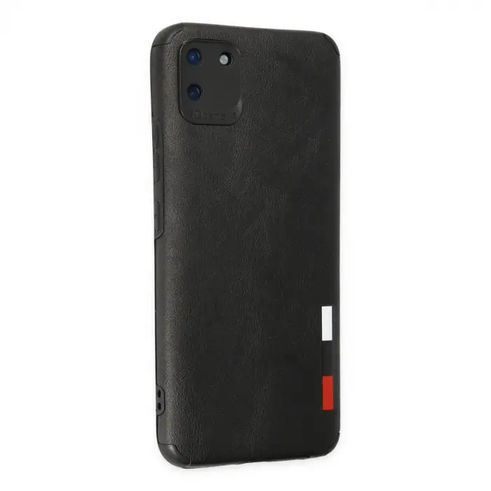 Realme C11 Kılıf Loop Deri Silikon - Siyah