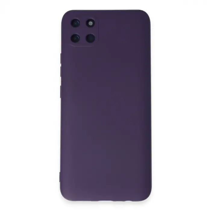 Realme C11 Kılıf Nano İçi Kadife Silikon - Mor
