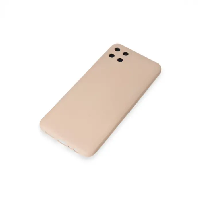 Realme C11 Kılıf Nano İçi Kadife Silikon - Pudra