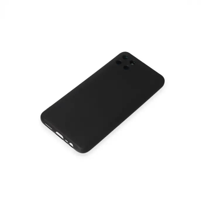 Realme C11 Kılıf Nano İçi Kadife Silikon - Siyah