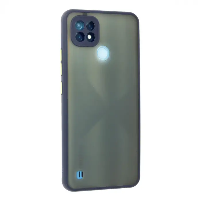 Realme C21 Kılıf Montreal Silikon Kapak - Lacivert