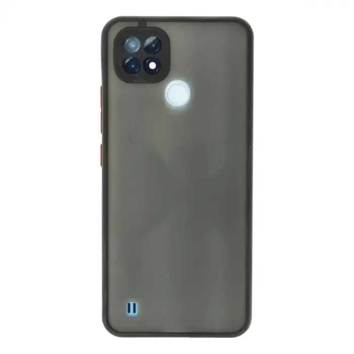 Realme C21 Kılıf Montreal Silikon Kapak - Siyah