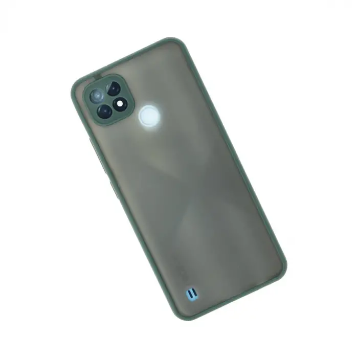Realme C21 Kılıf Montreal Silikon Kapak - Yeşil