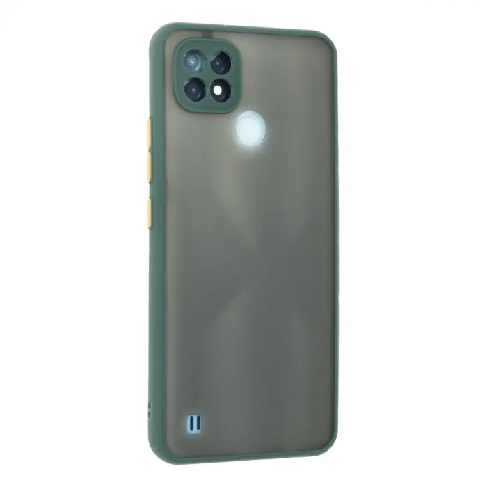 Realme C21 Kılıf Montreal Silikon Kapak - Yeşil