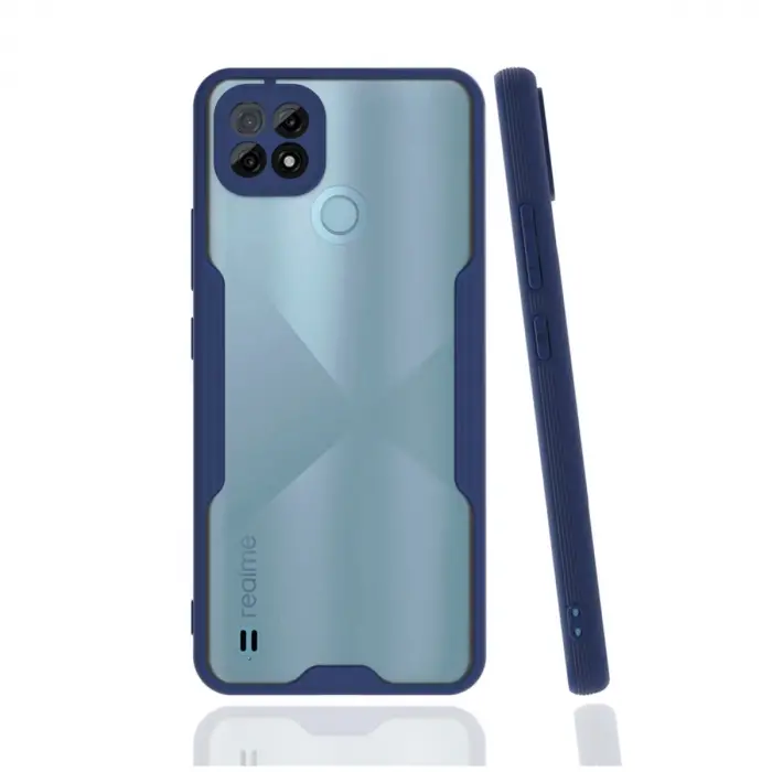 Realme C21 Kılıf Platin Silikon - Lacivert