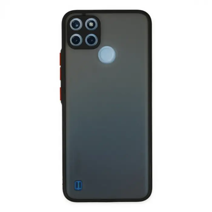 Realme C21y Kılıf Montreal Silikon Kapak - Siyah