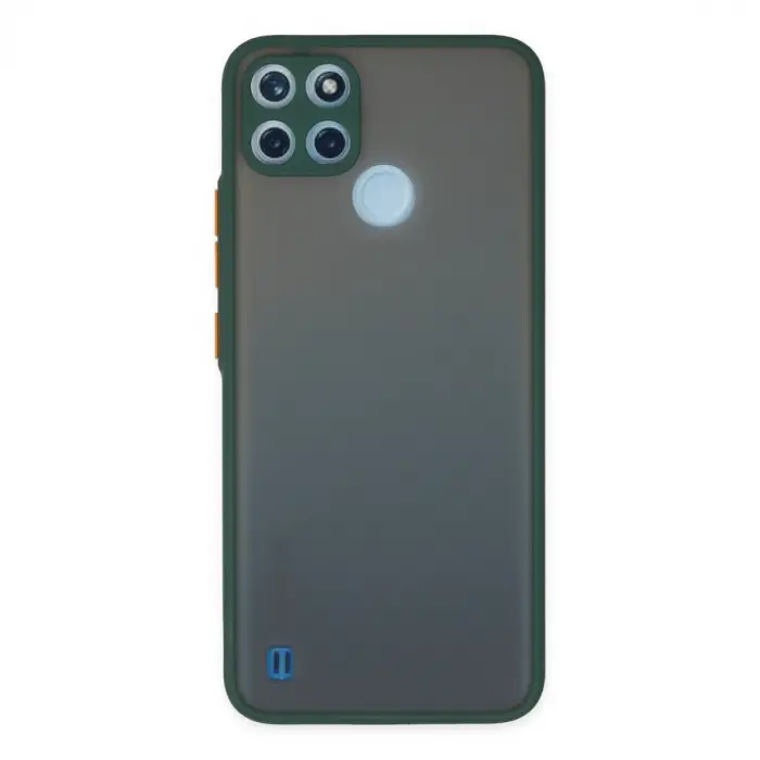 Realme C21y Kılıf Montreal Silikon Kapak - Yeşil