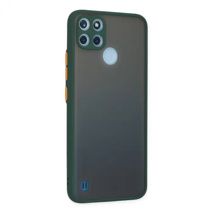 Realme C21y Kılıf Montreal Silikon Kapak - Yeşil