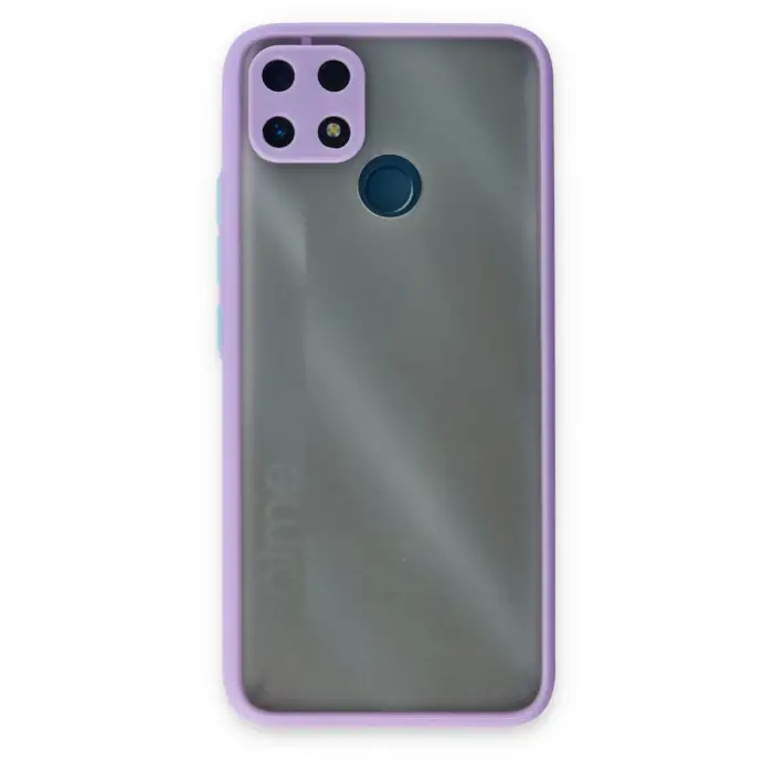 Realme C25 Kılıf Montreal Silikon Kapak - Mor