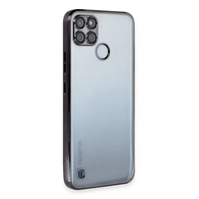 Realme C25y Kılıf Razer Lensli Silikon - Siyah