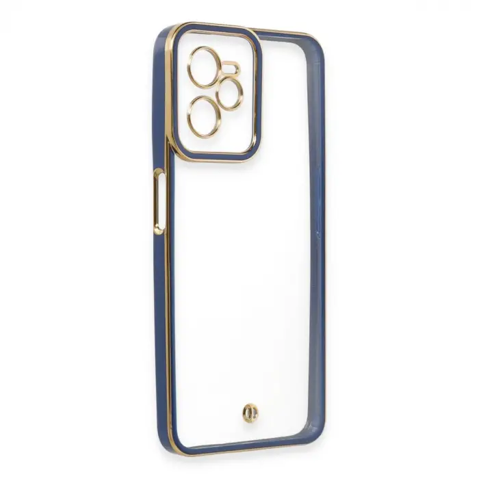 Realme C35 Kılıf Liva Lens Silikon - Mavi