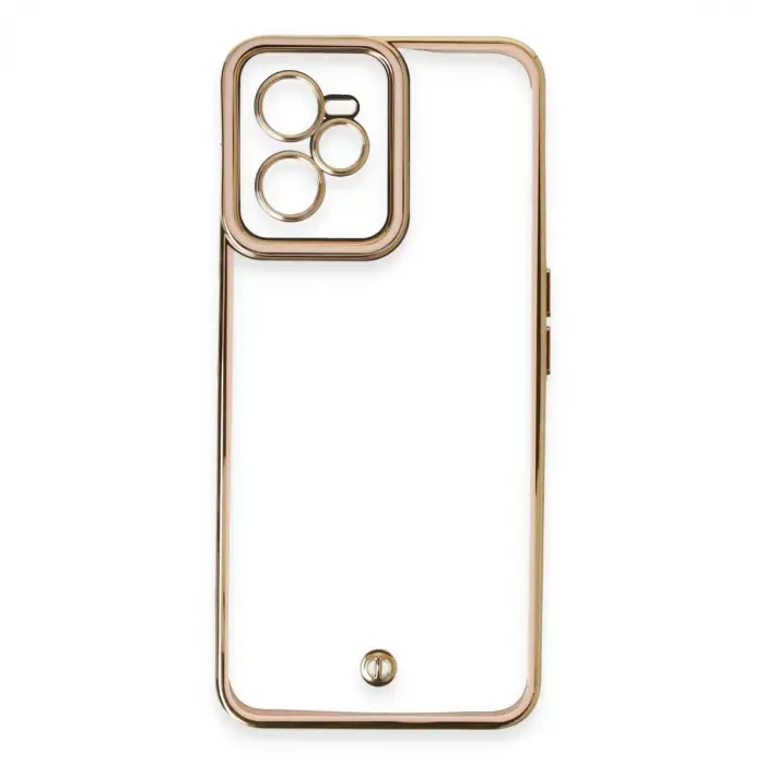 Realme C35 Kılıf Liva Lens Silikon - Pudra