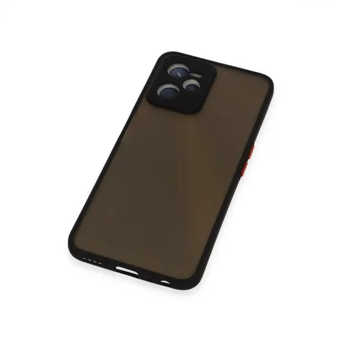 Realme C35 Kılıf Montreal Silikon Kapak - Siyah