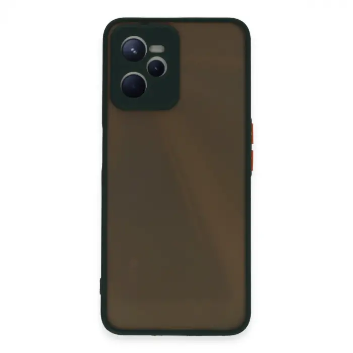 Realme C35 Kılıf Montreal Silikon Kapak - Yeşil