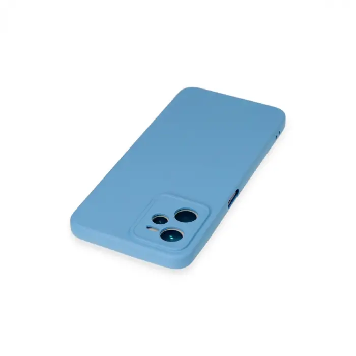Realme C35 Kılıf Nano İçi Kadife Silikon - Mavi