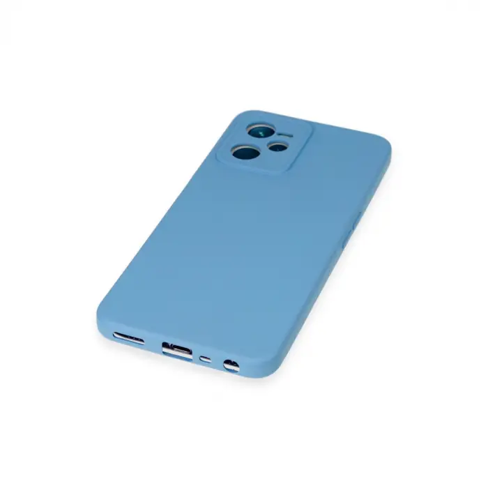 Realme C35 Kılıf Nano İçi Kadife Silikon - Mavi